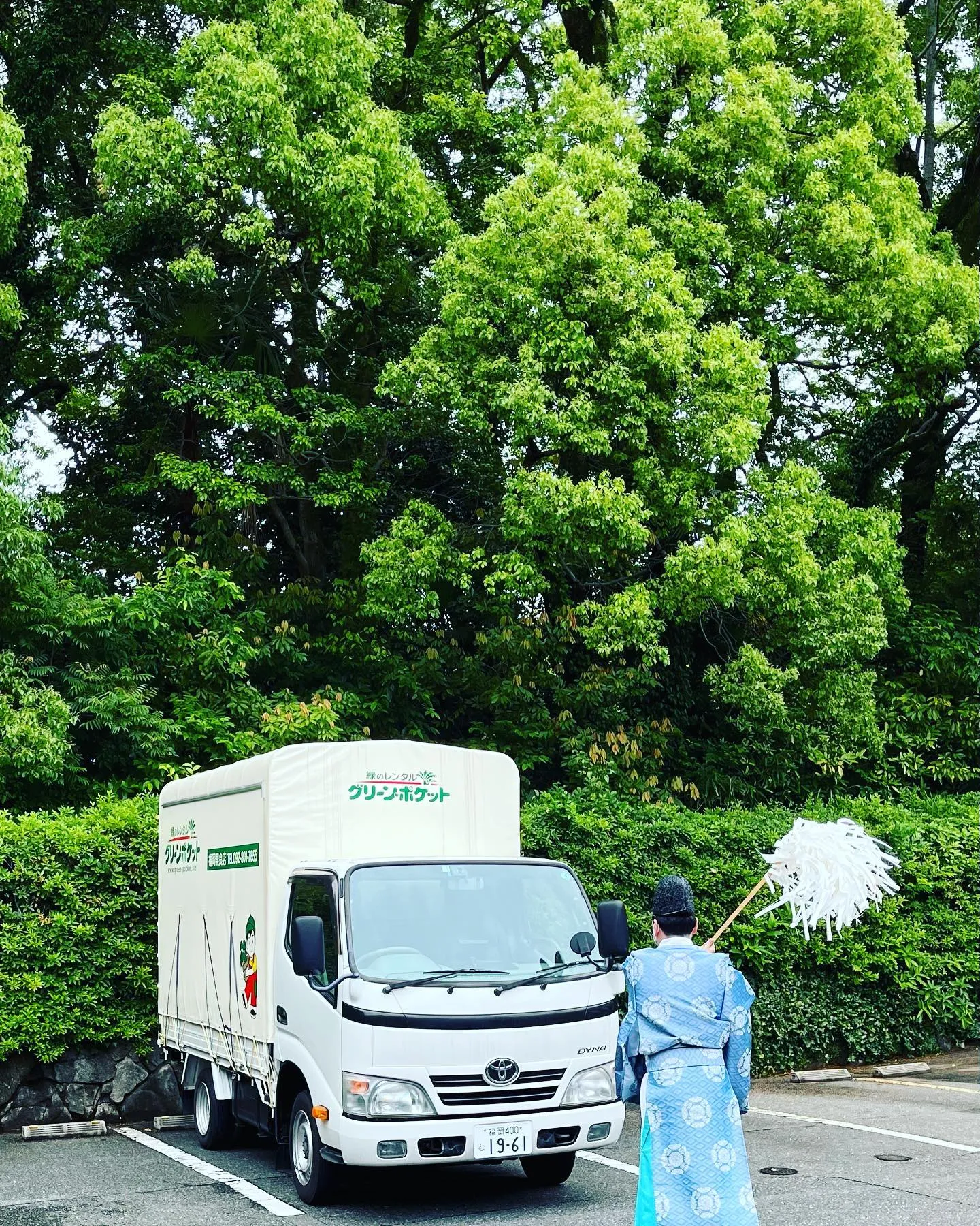 トラックのお祓い！交通安全！！